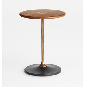 Modern Hexagonal <b>White</b> Marble <b>Side</b> <b>Table</b> Gold Metal Frame End <b>Table</b> <b>for</b> <b>Living</b> <b>Room</b> Accent Eco Furniture - Product Image 4