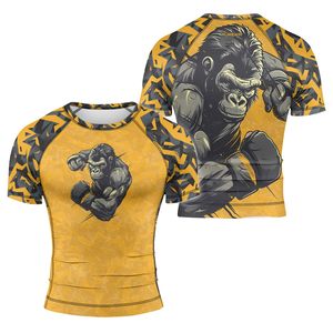 Custom Made Unisex Rashguard OEM Sublimation UPF 50 Yoga Wear UV Protection Compression Anti Rash Polyester Wholesale OEM Custom - Product Image 1