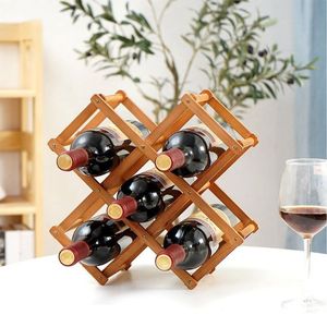 Étagère à vin moderne en bois, présentoir de comptoir, support modulaire en bois massif pour bouteilles de vin, organisateur de rangement de bureau pour la décoration intérieure - Product Image 4