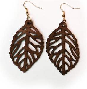 Varios Estilos de Pendientes de Madera, Pendientes de Madera Geométricos Hechos a Mano, Suministro Directo de Fábrica - Product Image 4