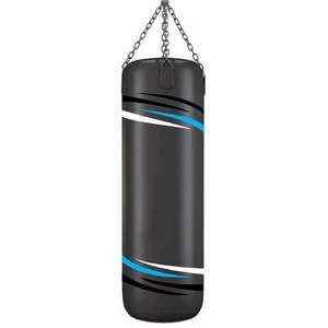 Sac de frappe professionnel robuste 2025 avec logo personnalisé en cuir léger de 60 cm de haut pour l'entraînement, rempli de sable - Product Image 4