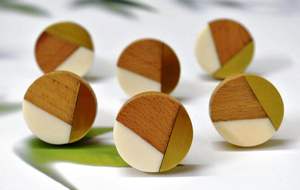 Tirador de Cajón Geométrico de Madera, Ecológico y Apto para Horno - Product Image 2