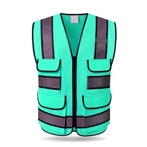 Chalecos de trabajo personalizables en varios colores, chalecos de seguridad de alta visibilidad, precio asequible, ajustables, chalecos de seguridad de trabajo de última tendencia. - Product Image 1