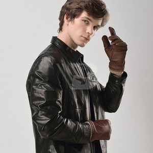 Hot Selling Men's Real Leather Winter Thick Warm Gloves for Outdoor Party & Travel Use Custom Color/Logo From Pakistan - Product Image 2