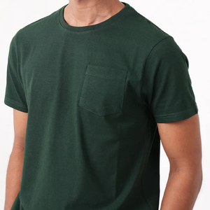 Custom Regular Fit Summer Men's <b>T</b>-<b>Shirt</b> with Pocket 100% Cotton Breathable & Quick Dry Short Sleeve Casual Tee - Product Image 2
