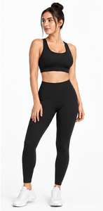 Custom Women <b>Yoga</b> Set High Waist Fitness Shorts Sports Bra <b>Pilates</b> Gym Workout Activewear Breathable Quick Dry Stretch - Product Image 4