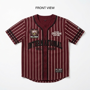 เสื้อฟุตบอลอเมริกันแบบสั่งทำ แขนสั้น เป็นมิตรกับสิ่งแวดล้อม แห้งเร็ว สีเบจน้ำตาล แขนเสื้อแบบเรียบ ปักลายทีม - Product Image 6