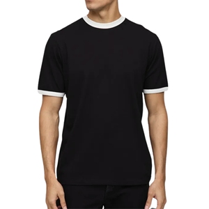 Camiseta Corta para Hombre, Corte Holgado Formal, 100% Algodón, Secado Rápido, Transpirable, Anti-Pilling - Product Image 1