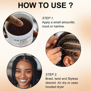 Gel Coiffant Professionnel Herbal OEM pour Salon, Non Gras, pour Tresses, Bords et Locs, Crème Coiffante pour Cheveux Secs, Fixation Forte pour Femmes - Product Image 6