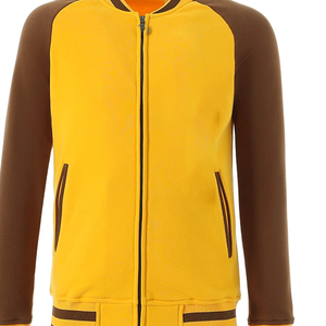 Chaqueta Universitaria Premium Iota Phi Theta Dorada de Chenille para Hombre con Bordado, Diseño Invernal Térmico y Cortavientos - Product Image 6