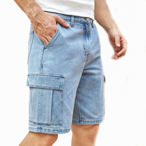 Shorts de Mezclilla para Hombre, Corte Regular, Tela de Mezclilla Resistente, Costuras Premium, Colección de Exportación, Shorts de Mezclilla de Moda para Hombre, Algodón - Product Image 3
