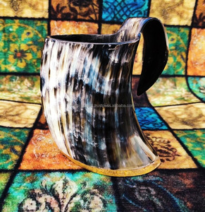 Corne à boire naturelle Viking en forme d'animal, vente en gros, religieuse, écologique, faite à la main, logo personnalisé, cadeau de mariage, cadeaux d'affaires, Inde - Product Image 4
