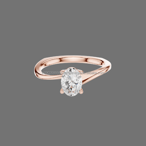 Coamos Jewels Anillo pesado de oro de 14 quilates con moissanita para regalos de aniversario de boda - Product Image 1