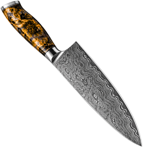 Couteau de Chef de Luxe en Damas Fait Main pour la Cuisine, Accessoire de Cuisine Professionnel avec Lame Tranchante et Manche Ergonomique - Product Image 2
