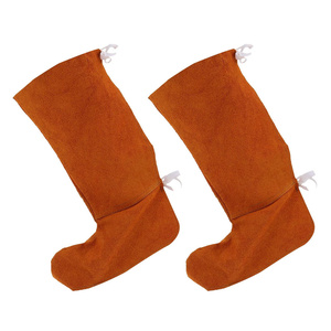 Random Cowhide Welding Shoes <b>Boot</b> <b>Covers</b> Anti-Cut Safety Clothing Protector for Welders - Product Image 1