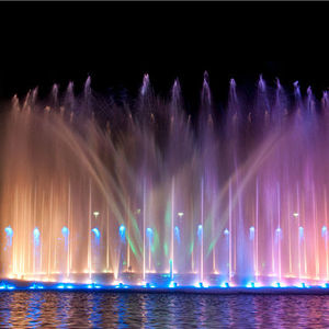 Fuente de Agua Musical para Exteriores Horticlub, con Luces LED, Diseño Flotante, Fácil Instalación, Acero Inoxidable, Duración de Más de 10 Años - Product Image 1