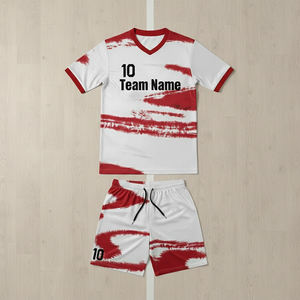 Camiseta de fútbol sublimada personalizada, transpirable, de secado rápido, para hombre, talla grande, conjunto de uniforme de fútbol para verano - Product Image 1