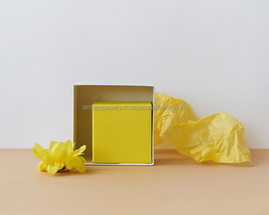 Latest Stock Arrival AMBEY <b>PAPERS</b> High Quality Recyclable Wood Pulp Solid <b>Color</b> <b>Tissue</b> <b>Paper</b> Smooth Finish Custom Logo Available - Product Image 2