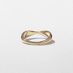Modern Textured Gold Stackable <b>Ring</b> Unisex Minimalist Wide Polished Band Everyday Wear <b>Stacking</b> Wedding Bands 14K 18K Solid Gold - Product Image 5