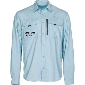 Camisa de Pesca Moderna y Personalizable de Manga Larga, Cortavientos, Ligera, con Protección Solar, 100% Poliéster Sublimado de Alta Calidad, UPF - Product Image 1