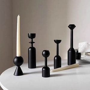 Handcrafted Wooden Candle Holder Artisan Made Decorative Piece For Tables Shelves And <b>Fireplace</b> Displays - Product Image 2