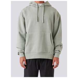 Sweat-shirts surdimensionnés en velours d'hiver 100% coton personnalisés pour hommes avec impression numérique et broderie à bas prix - Product Image 1