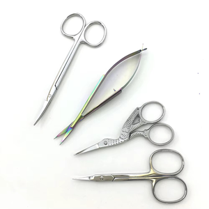 High Quality Nail Art <b>Tool</b> OEM Private Label Mini Fancy Scissor Stainless Steel Rainbow Gradient Embroidery Scissor Tailor shear - Product Image 2