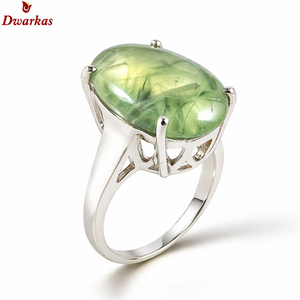 Bague en pierre de préhnite, argent sterling 925, pierre précieuse naturelle, fabrication de haute qualité, vente en gros, stock disponible, prix bas - Product Image 1