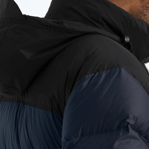 Chaqueta Acolchada para Hombre con Bloques de Color, Cuello Alto, Cierre de Cremallera, Relleno de Poliéster, Uso Casual de Invierno, Largo Regular, Parte Delantera Tejida - Product Image 4