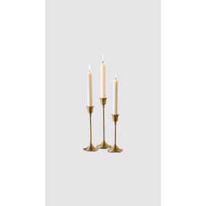 Support à bougie décoratif en laiton, pour bougies cylindriques et coniques, pour la maison, les mariages, les décorations de Noël, support à bougie durable - Product Image 2