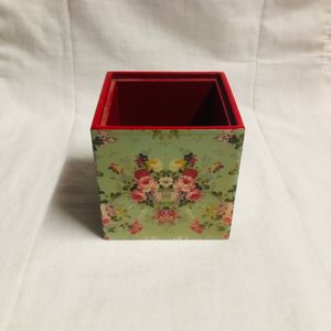 Eco-Friendly Customized MDF <b>Box</b> with <b>Floral</b> Pattern Handmade Decorative Storage Case for Home Tabletop Use Angel Theme - Product Image 3