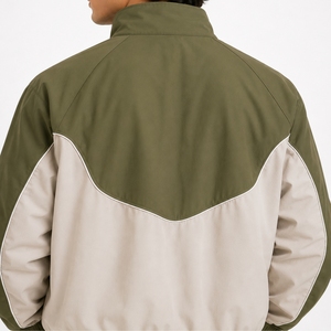 Custom Oversized Sport Jacket Color Blocked Zipper <b>Wind</b> <b>Breaker</b> Men's Thick 100% Nylon Winter Waterproof Eco-Friendly Quick Dry - Product Image 4