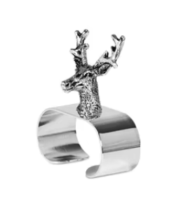 Meilleures ventes : Anneaux de serviette en métal écologiques, design en forme de lapin, argentés, style américain, pour la rentrée scolaire, marque OMEGA METALS INDIA - Product Image 5