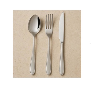 Ensemble de couverts 3 pièces poli miroir - Vaisselle en acier inoxydable de qualité professionnelle : Couverts classiques à manche profilé pour 1 personne - Product Image 2