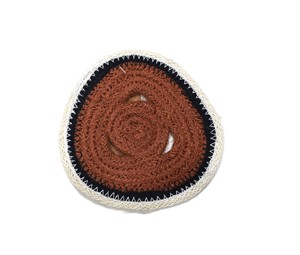 Sous-verre rond tressé en corde de coton et polyester haute densité fait main, tapis de table pour la maison, le bureau et les restaurants - Product Image 1