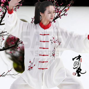 Custom Design Low MOQ 100% Cotton Kung Fu Uniform Art Team Wear Lightweight Custom Colors & Logo High Quality Set For Sale - Product Image 5