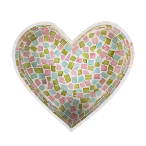 Plateau en MDF fait main en forme de cœur avec motif de fruits, élégant, vintage, rustique, plateau de service décoratif pour la maison, cadeau - Product Image 3