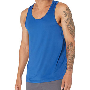 Débardeur respirant pour homme, sans manches, avec logo personnalisé, idéal pour l'entraînement et le sport (musculation) - Product Image 1