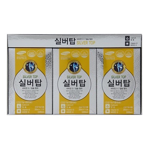 SILVERTOP Bebida en Bolsa con Calcio y Vitamina D, 20 ml x 33 Paquetes, Bebida Saludable Coreana, 1 Bolsa Diaria para Adultos - Product Image 1