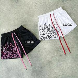Shorts de bain et de surf pour hommes en toile tricotée 100 % coton, taille mi-haute élastique, séchage rapide, respirant, imperméable avec poches, OEM - Product Image 6