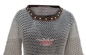 Camisa de Cota de Armadura Hecha a Mano, de Aluminio con Anillos de 10mm, Media Manga, Armadura de Caballero Medieval para Recreación Histórica, Año Nuevo - Product Image 6