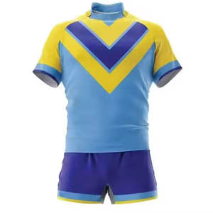 Camiseta Deportiva de Rugby de Algodón Casual de Verano, Estilo Nuevo, con Color y Logotipo Personalizados - Product Image 1