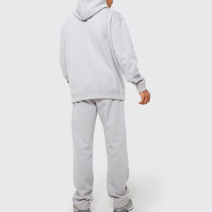 Nouveau survêtement homme oversize 2025 tendance vintage personnalisé avec appliqué, broderie effet vieilli, logo délavé soleil et effet délavé à l'acide - Product Image 3