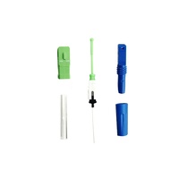 Konektor Perakitan Cepat Damu SC APC FTTH Fast Heat Shrinkable Singlemode Pre-polished Tanpa Poles 60mm untuk Kabel Drop Lapangan