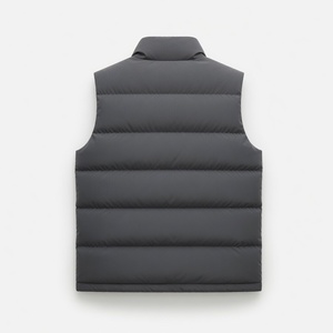 <b>Men's</b> Down Puffer Vest Sleeveless Zip Up Gilet Stand Collar Quilted Waistcoat for Running Hiking Outdoor Wear - Product Image 4