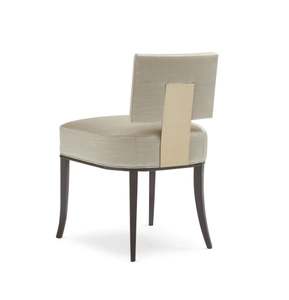 Sillón Caracole con Asiento Reservado, Hecho de Madera de Teca con Tapicería Color Crema Plateado Suave. - Product Image 5