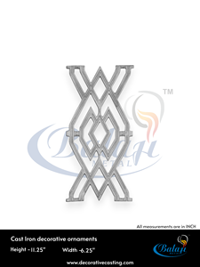Ornements en fonte Balaji Metals - 52 pièces pour portails, technique de moulage au sable, finition super sablée, très polie, facile à nettoyer - Product Image 3