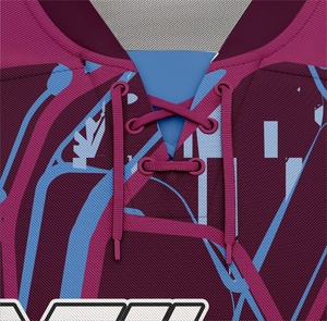 Camiseta de hockey sobre hielo ajustada de alta calidad, diseño personalizado con logotipo de nombre de equipo, camisas de sublimación al por mayor, ropa de hockey sobre hielo - Product Image 4