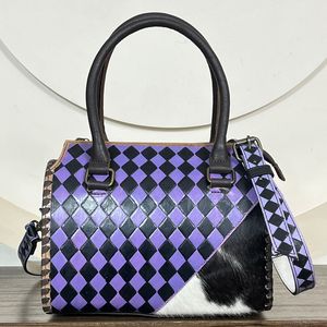 Nouvel Arrivage Super Septembre : Sacs de Voyage Speedy Moyens en Cuir Véritable à Motif Damier, Sacs à Main Bandoulière pour Femmes en Cuir de Vachette Authentique - Product Image 5