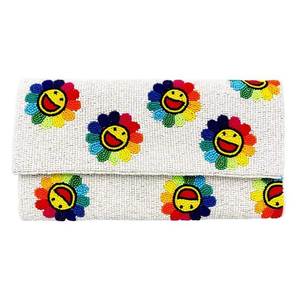 Fashionable Seed Beads Embroidery Clutch Wallet For Evening Parties Beautiful Seed Beads Beaded Clutch Bag With Artistic - Product Image 4